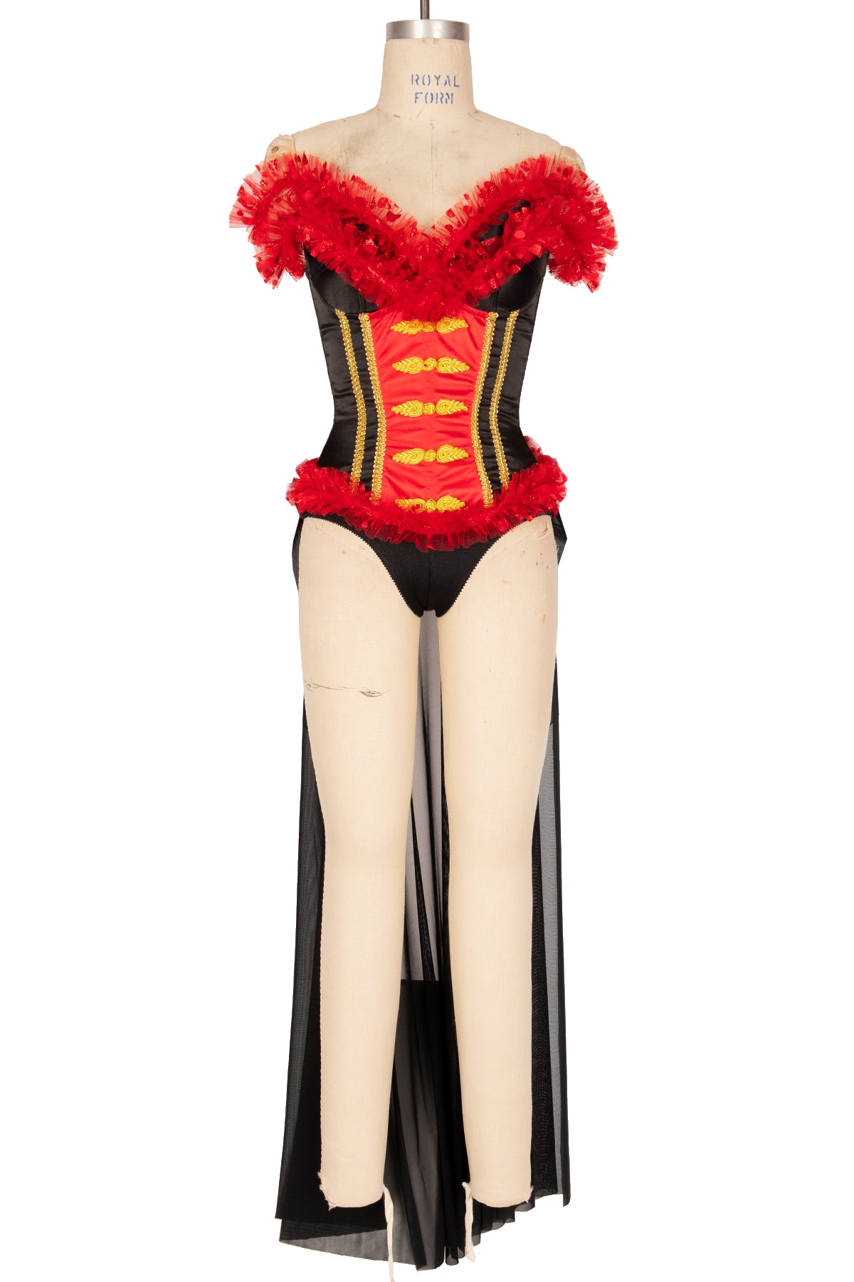 Circus Teddy with Attached Skirt