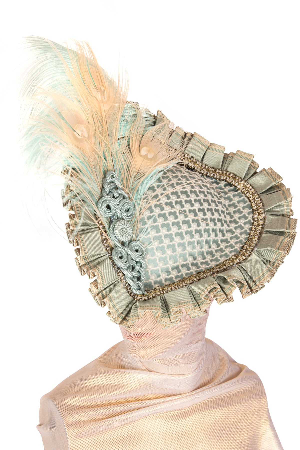 Pleated Marie Antoinette Hat