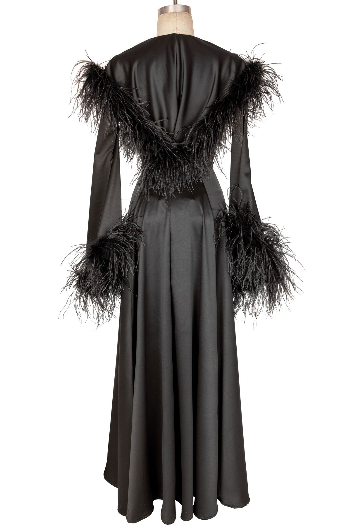 Rooster Robe Grace Hooded Robe with Ostrich Feathers – Trashy.com