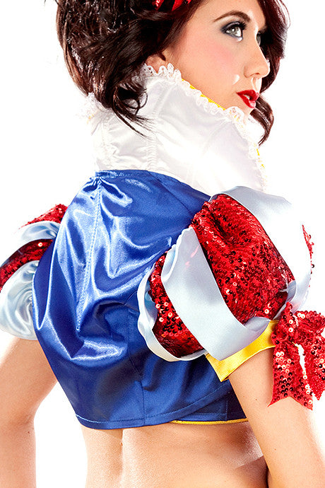 Satin Snow White Bolero