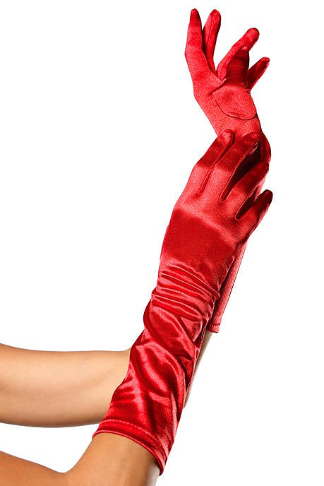 Satin Elbow Length Gloves