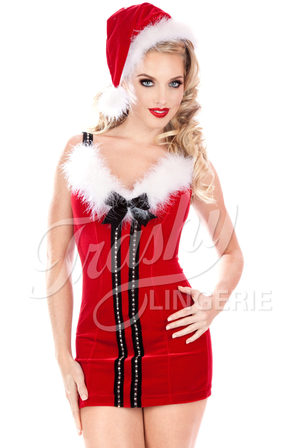 Velvet Christmas Vixen Short Dress