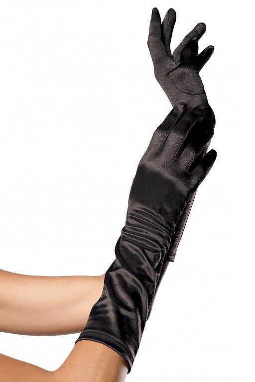 Satin Elbow Length Gloves