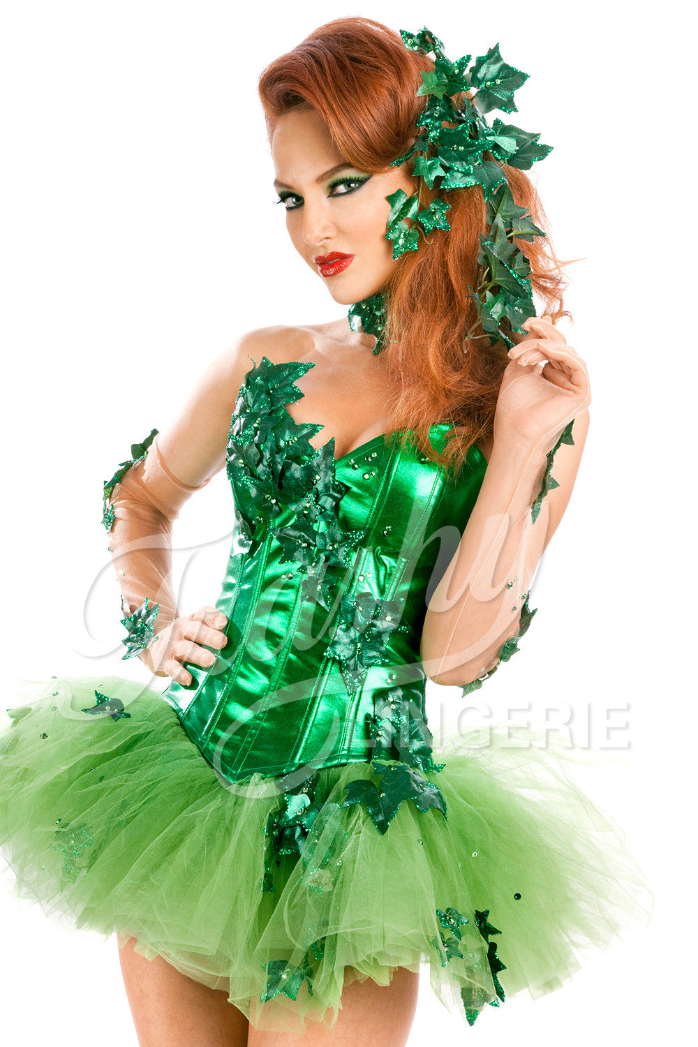 poison ivy green corset dress Poison ivy A dress made for bewitching, sorcery and running barefoot through the forest! The Poison Ivy Tryst Dress #fancifuldoll #fancifullyeverafter #poisonivy #poisonivycosplay #greendress #minidress