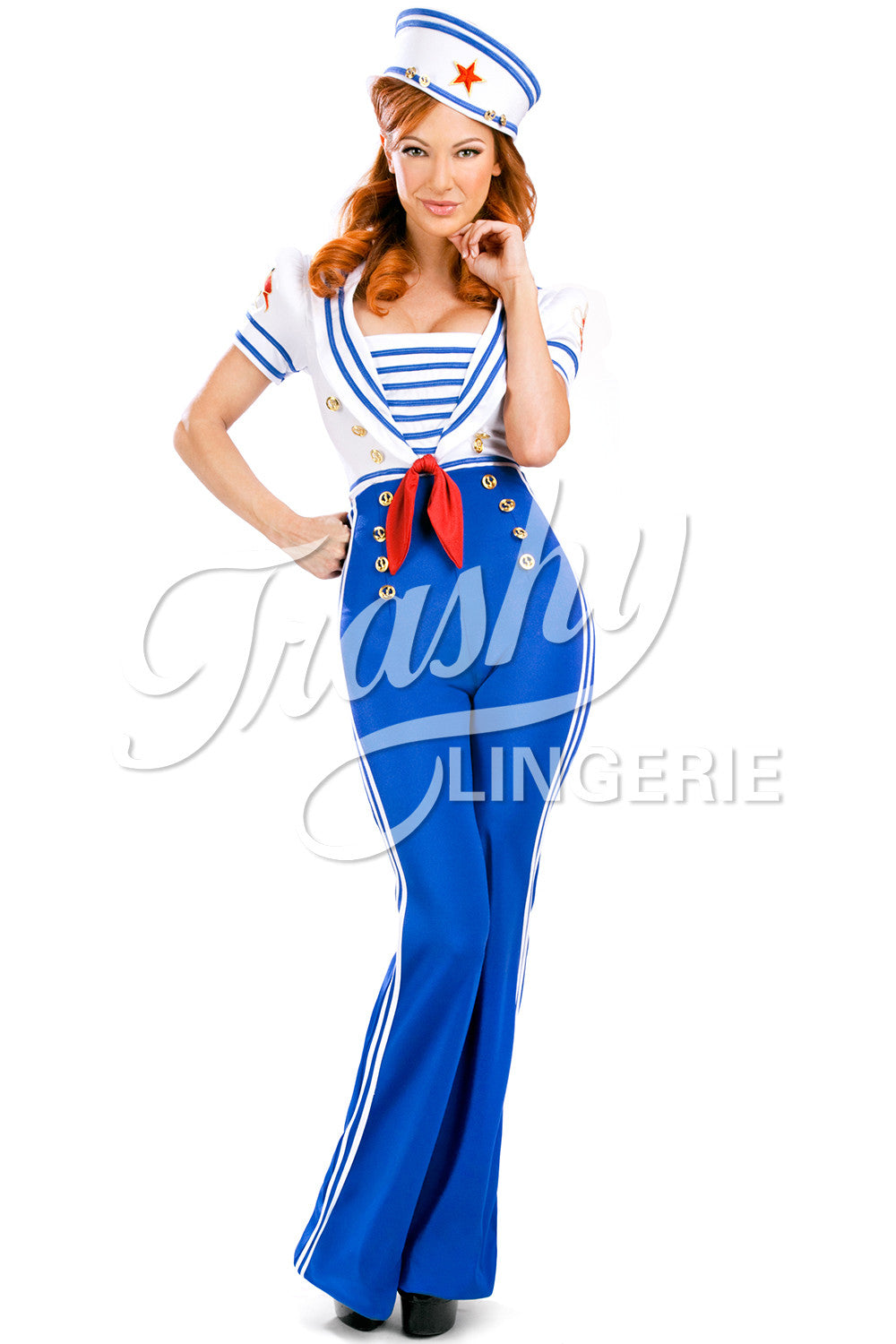 Pin-Up Sailor High Waisted Pants