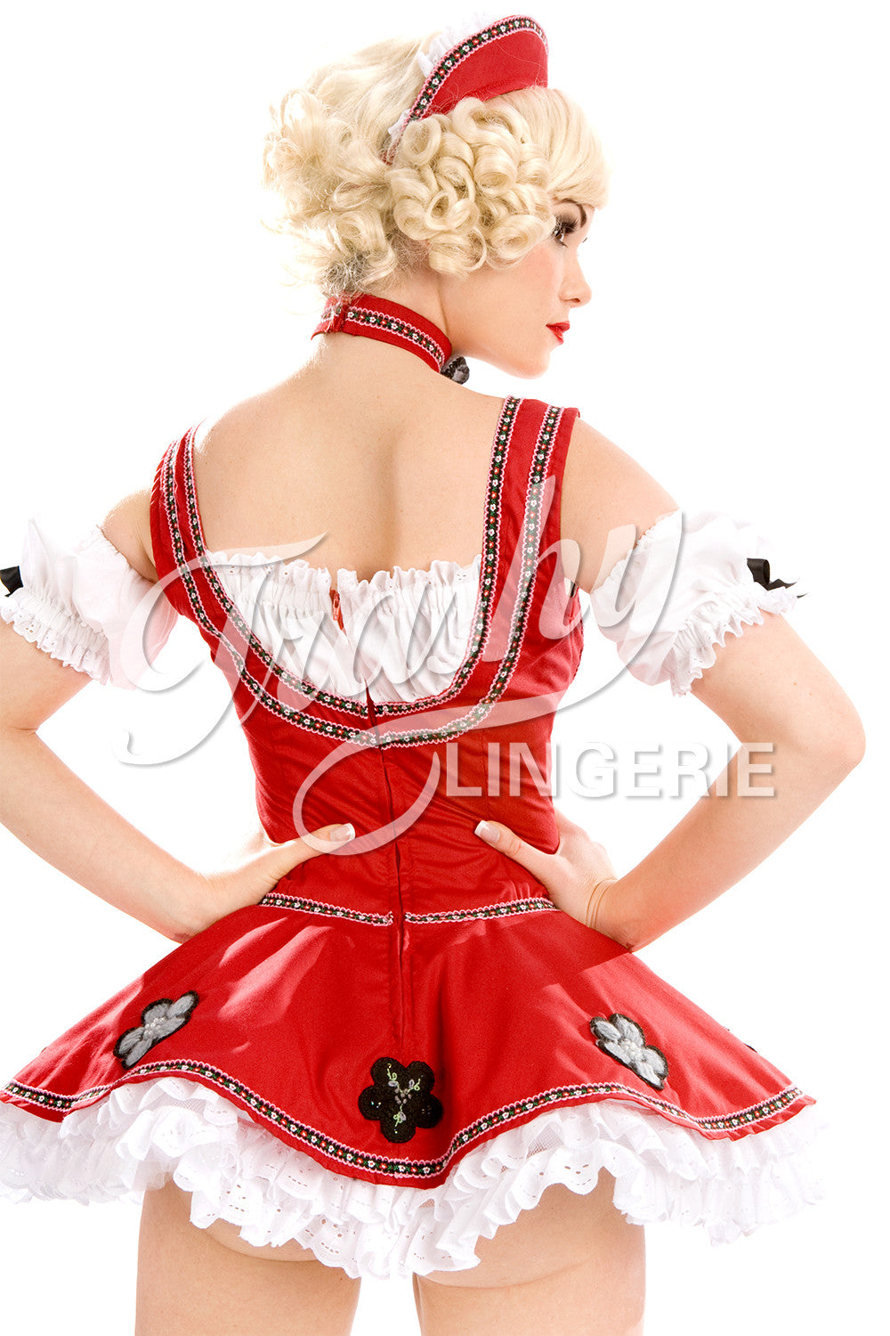 Alpine Miss Dress with Arm Poufs