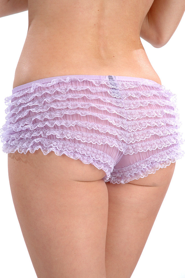 Pink Frilly Frothy Knickers, big frilly knickers, ruffle knickers