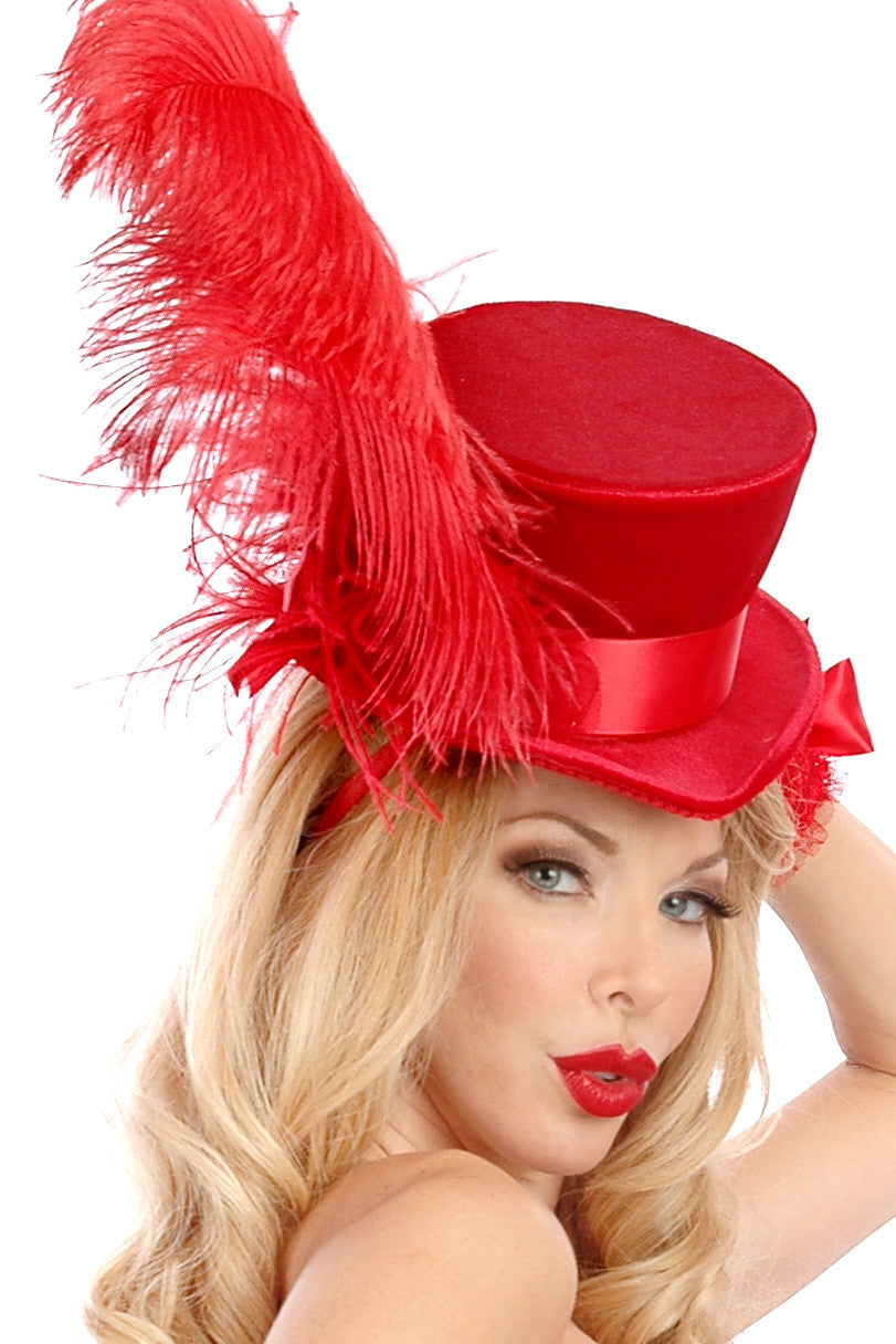 Velvet Carousel Feather Hat